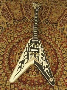 Dean USA Michael Schenker Flames Used  w/ Hard case