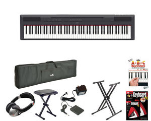 Yamaha P115 Digital 88 Con peso Etapa Clave Piano Mega Paquete (P-115 p 115)