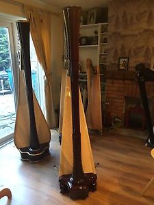 Derwent Harps Neva 46 Pedal Harp - Mahogany Gloss