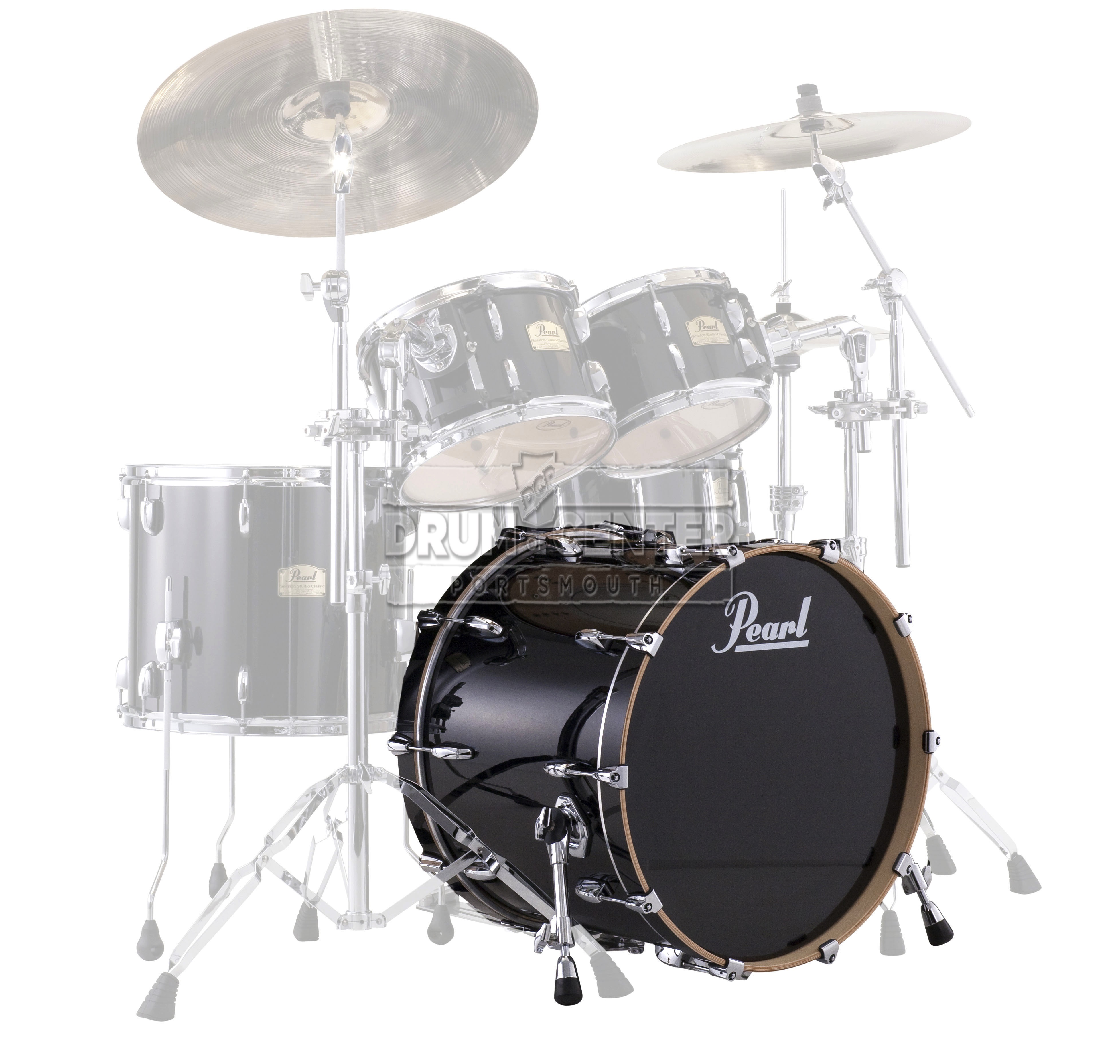 Pearl Session Studio Classic Bass Drum 22x16 Piano Black - SSC2216BX/C103