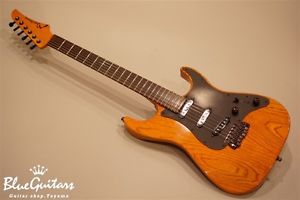 Marchione Vintage Tremolo SSS / Swamp Ash - Amber Used  w/ Hard case