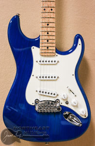 G&L S-500 Electric Guitar in Clear Blue light weight swamp ash