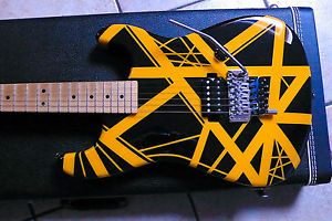CHARVEL EVH Eddie Van Halen Art Series Guitar - Black and Yellow