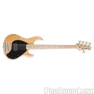 Sterling Ray35 5-String Electric Bass Guitar w/ Gig Bag Natural