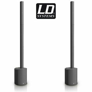 2 speakers LD Systems MAUI 5 Ultra Portable Column Bluetooth PA System W/ Mixer