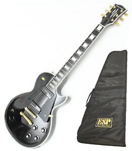ESP EDWARDS E-LP-130CD/P 130 cd Electric Guitar BLK Black Made in Japan NEW