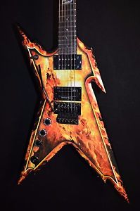 Dean Dimebag Razorback Explosion Lefty Left Electric Guitar w/HSC-Free Shipping!