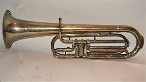 Tenor Horn Side Action Rotary Valve by Boston Musical Instrument Co & EG Wright