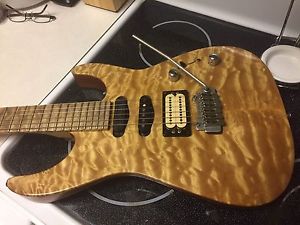 Jackson USA Made Custom Shop PC-2 Quilt Top Quilt Maple 24 Fret Board Lckng Tnrs