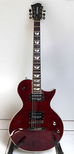 Fernandes Monterey Elite Sustainer E-Gitarre Dark Cherry wie neu mit Gigbag