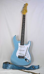 G & L Legacy USA Sonic Blue Nitro