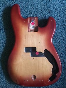 Vintage American Fender Cherry Burst Bass Body 1983