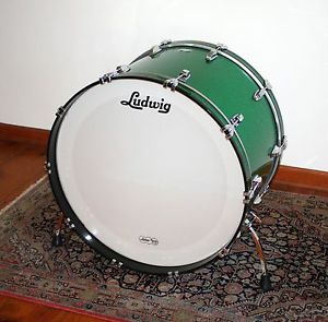 Ludwig Classic Maple 26" Bass Drum NOS NIB Green Sparkle