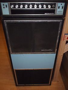 Vintage Acoustic Control 360 Bass Pre-Amp and 361 Powered Cabinet Incredible!