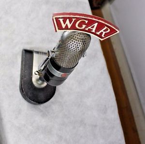 Classic RCA 77 B-1 Radio Broadcast Ribbon Microphone Station WGAR Jack Paar