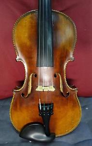 4/4 Beautiful Old Violin Exotic Purfling Full Size case + bow Professional tone