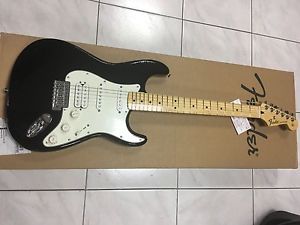 Fender Standard Stratocaster Maple neck HSS pickups Black 2015 NEW