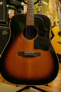Gibson J-45 DELUXE 1979 Vintage Acoustic Guitar Sunburst Free Shipping Rare