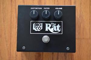 Pro Co Big Box Rat Distortion Vintage Guitar Effects Pedal - '84 V2 Proco LM308