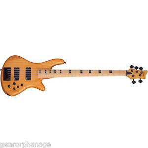 Schecter Stiletto-5 Session Aged Natural Satin ANS *NEW* Bass + FREE GIG BAG!