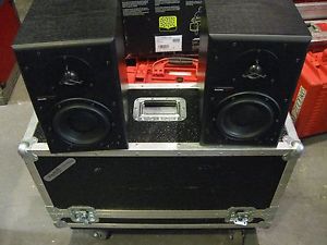 Dynaudio BM6A 200 Watt nearfield studio monitors with custom flight case...mint!