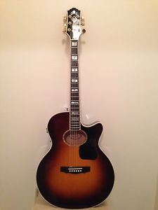 GUILD F65ce Acoustic Electric Guitar - Antique Burst w/ GUILD hard case