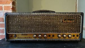 Vintage 1963 Selmer Truvoice Treble N Bass Fifty Crocodile Skin Valve Amplifier