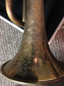 1924 Conn Victor 84A Cornet Highly Engraved With Opera Glass Tuning Slide