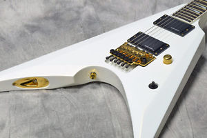 ESP Arrow Custom Color Pearl White Used From Japan #A19