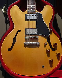 1982 Gibson ES-335 1959 The Dot Reissue Original Vintage Naturel Blonde Beauty