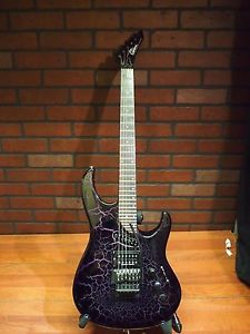 RARE Washburn EC-29 Signature Series Guitar Steven's Extended Cutaway Purple