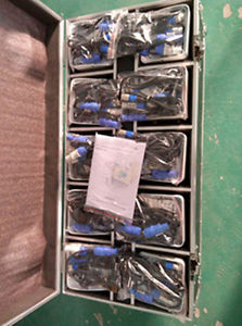 empty rechargeable flight case for led battery par light