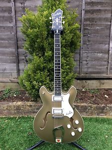 Hagstrom Viking Custom Semi-Hollow Guitar, Desert Haze