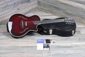 Taylor T5 12 String Standard Black Cherry Flame Top Near MINT + OHSC