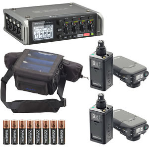 Zoom F4 w/Protective Case & 2x RODELink Newsshooter Kit Digital Wireless Systems