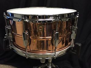 LUDWIG COPPERPHONIC SNARE DRUM 6.5"X14" LC663 COPPER SHELL