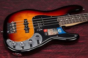 New Fender American Elite Precision Bass 3TSB Authorized Dealer Warranty OHSC