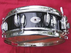 Vtg Slingerland Snare Drum, Early 70's Buddy Rich 4x14 Piccolo Black Beauty Rare