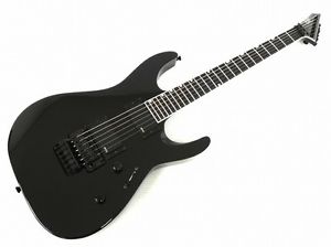 Used! ESP Japan M-Ⅱ CTM Custom Guitar Black Thru-neck 24f EMG Pick-up