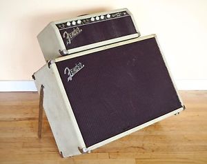 1961 Fender Bassman 6G6 Blonde Brownface Vintage Tube Amp 1x12 Tone Ring Cab
