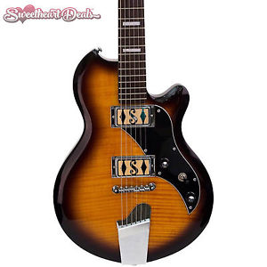Supro Island Series Westbury Electric Guitar - Flame Maple Tobacco Burst