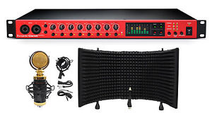 Focusrite Clarett OctoPre 8-Ch. 192kHz Studio Recording Mic Pre-Amp+Mic+Shield