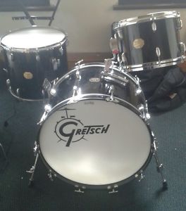 vintage gretsch stop sign badge drum kit