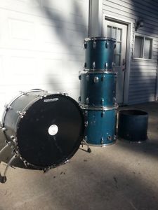 Vintage John Bonham style Ludwig drum set. 26" kick drum 14" 15" 18" 20" toms.