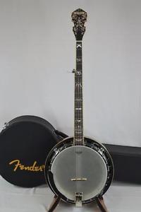 FENDER PREMIER CONCERT TONE 59 BANJO WITH HARD SHELL CASE, Int'l Buyer Welcome