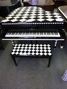 Steinway & Sons- Grand "M" Checkered Black and White High Gloss Finish REDUCED!!