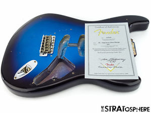 Fender Custom Shop Postmodern Relic Stratocaster BODY+ HARDWARE Strat Blueburst