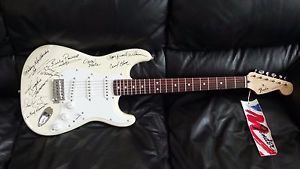 1995 Fender Mexican Stratocaster, MINT CONDITION,White, Signed by Lynyrd Skynyrd
