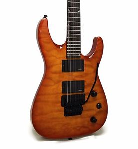 Jackson SLATXMGQ3-6 Soloist X Series Electric Guitar - Trans Amber Sunburst