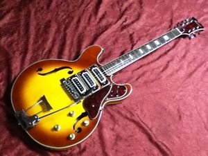 VIntage 60's Conrad 3 pickup Aria Diamond  335 Hollowbody w/ Tremolo Model 1203T